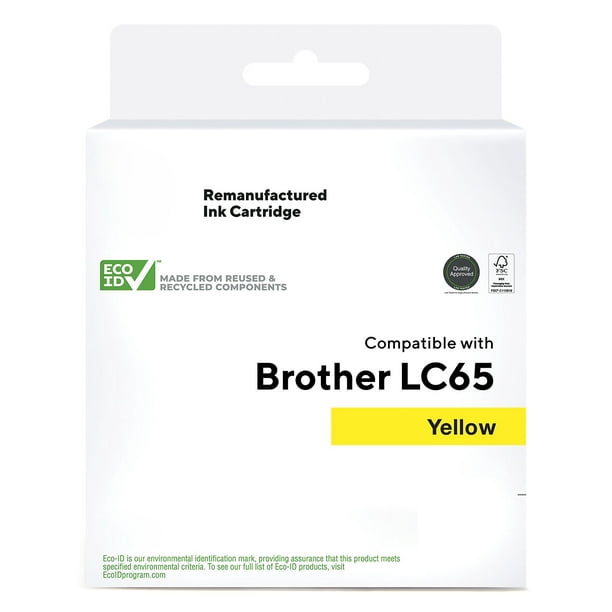 Brother LC65HYY High-Yield Ink Cartridge 750 Page-Yield Yellow 